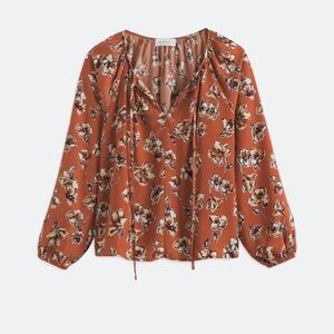 Kaileigh Juliette Split Neck Blouse